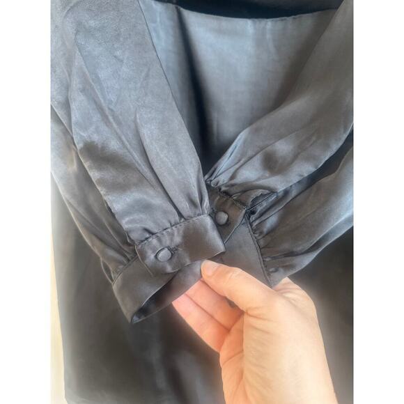 Lulus Size: Large Got The Love Black Satin Mini Dress - Picture 7 of 10